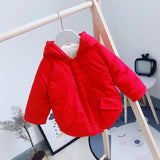 Girls  Winter Coats Hooded Thickness Kids Jackets  Winterjas Meisjes  Winter Jacket   8WC057