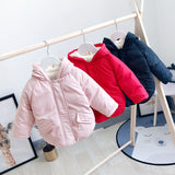 Girls  Winter Coats Hooded Thickness Kids Jackets  Winterjas Meisjes  Winter Jacket   8WC057