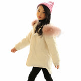 New Girls Winter Jacket Thickness hooded coats Doudoune Fille Girls Winter Co 7WT012
