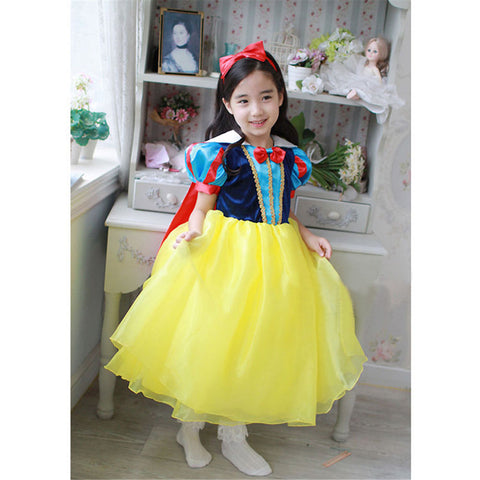 New High Quality Kids Princess Sofia Dress for Baby Girls Snow White Cosplay Costume Children Christmas Party Tutu Dresses 2016