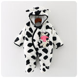 New Infant Baby Winter Clothes Cotton Padded Thick Newborn Baby Girl Warm Jumpsuit Autumn Fashion Baby's We Kid Footies