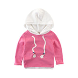 New Spring Autumn Girl Boys Sweatshirt Fashion Hooded Hoodie Long Sleeve Outerwe For Toddler Kids Tops Baby Cotton Pullover