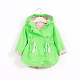 New Spring Baby girls Clothes Baby Outerwear Infant Cartoon Coat wave printed batwing coat