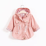 New Spring Baby girls Clothes Baby Outerwear Infant Cartoon Coat wave printed batwing coat