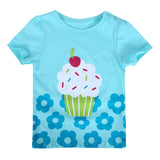 New Summer BabyKids Girls Tshirt Child Clothing Childrens Tops Cartoon Clothes Short Sleeve Tee Shirts
