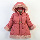 Winter Coats For Children Clothing Girl   Cotton Hooded Long Down Jackets For Toddler Girls Coat 5 6 7 8 9 10 Years Old