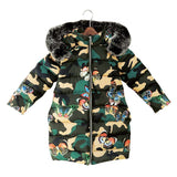 Winter Girls Jackets Thickness  Winter Autumn  Winter Coat For Kids Kurtka Zimowa Dziewczynka Winter Jacket 8GT014