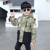 Winter Jacket Boy  Baby Camouflage  thickness   cotton-padded  Kids Coats  Children  Winter Jacket BT012