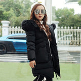 New Winter Jacket Girl Hooded thickness warm Doudoune Enfant Fille Girls Winter Co 7WT019