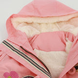 Winter Spring Children Jakcets European And American Style Kids Thickening Fur Coat For Girls Warm 1-8Y Hooded Coats