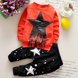 New arrival baby boy winter clothing set solid printing st dot boy's gre quality cotton cheap brand kids tassle clothes sets