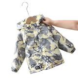 children's down jacket Boys And Girls down jacket hooded camouflage jacket autumn and winter Baby Kids outerwear snowsuit