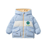 children's down jacket hooded printing thickened wash free children's down jacket thickened children's down jacket