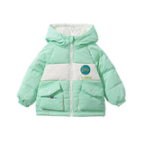 children's down jacket hooded printing thickened wash free children's down jacket thickened children's down jacket