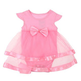 NewBorn Baby Dress Summer Cotton Bow Baby Rompers For girls Summer Kid Infant Clothes Baby Girls Jumpsuit RomperTulle Mesh Dress