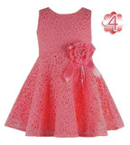 Newborn Baby Dress Kids Party Wear Princess Costume For Girl Tutu Bebes Infant 0-2 Year Birthday Dresses Girl Summer Red Clothes