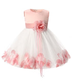 Newborn Baby Girl 1 Year Birthday Dress Petals Tulle Toddler Girl Christening Dress Infant Princess Party Dresses For Girls 2T