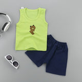 Newborn Baby Girl Clothes Sets Summer Vest Top+Shorts Cute Suits Funny Duck lightning Baby Boy Clothing Toddler Infant Customes