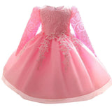 Newborn Baby Girl Dress Clothes Princess Infant Lace Christening Gown Big Bow Tutu Tulle Birthday Dresses For Baby Girls 0-2Yrs
