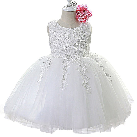 Newborn Baby Girl Dress Clothes Princess Infant Lace Christening Gown Big Bow Tutu Tulle Birthday Dresses For Baby Girls 0-2Yrs