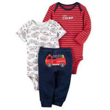 Newborn Clothes sets 3 Piece Baby Boy Clothes Baby Girl Clothing set 100% Cotton New bodysuits pajamas + Infant Pants