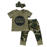 Newborn Toddler Baby Boy Girl Camo T-shirt Tops Pants Outfits Set Clothes 0-24M Cotton Casual Short Sleeve Kids Sets