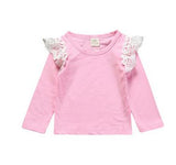 Newborn Toddler Flying Tee Clothes Long Sleeve Baby T Shirt Cute Spring Autumn T-shirts Tops Baby Girls Outfit Blouse Clothing