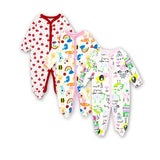 Newborn Toddler Infant New born Baby Girl Boy Jumpsuit Long sleeve Cotton 3 pieces 0-12 Months Cartoon Printed Clothes