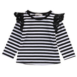 Newborn Toddler Kids Flying Tee Clothes Long Sleeve T-shirts Baby Girls Cute Spring Autumn T-shirt Tops Outfit Blouse Clothing
