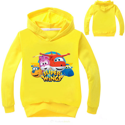 Newest Fall Super Wings Costume Baby Girls Clothes Novelty Hoodies Boys Jumper Kids Hoodies Sweatshirts Fashion Toddler T-Shirts