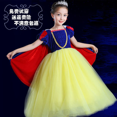 News Top quality Kids Girl princess sofia dress for baby girls snow White Cosplay Costume children Carnival party tutu dresses