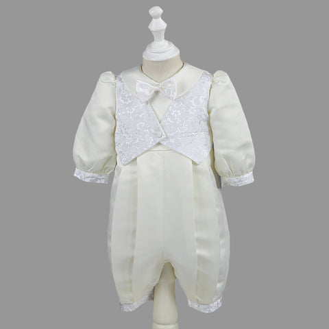 Nimble  born baby boy clothes cotton broadcloth single breasted solid full sleeve baby set  borns clothes baptism dress