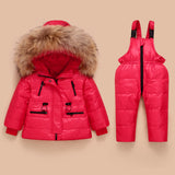 OLEKID   Kids Winter Jumpsuit Thick Warm Down Jacket For Girls 1-5 Years Children Clothes Boy Snowsuit Toddler Outerwear Coat