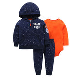 Official Store Rushed 2018 Hot Casual Stripes, Cute Dinosaur Hooded Jacket, Trousers, Kazakhstan, 3 Piece Sets.the Boy Suit
