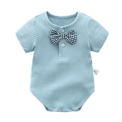 Orangemom official store summer 2018 gentle tie baby boy clothes infant clothes cute 5 colours baby costume  born Bodysuit