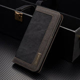 Original Brand Vintage Denim Magnetic Flip Case for Samsung Galaxy S8 S8+ Stand Wallet Case for S8 S8+ with Card Slots