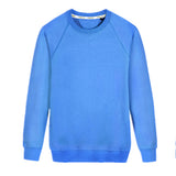 Plain Blank Basic Boys Hoodies Unisex Girls Fleece Navy Blue Round Neck Pullover Outerwe Sweatshirt Kids Clothes RKH175002