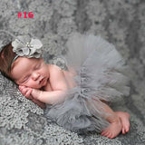 Princess Newborn Tutu and Vintage Headband Newborn Baby Photography Prop Birthday Sets For Baby Girls TS001