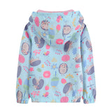 Promotion Girl's Jackets outerwear Cartoon Hedgehog pattern Double layer Cotton lining Breathable Children coats clothing