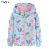 Promotion Girl's Jackets outerwear Cartoon Hedgehog pattern Double layer Cotton lining Breathable Children coats clothing