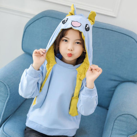 Pure Cotton Girls Hoodies 2018 New Hot Sale Children Rabbit E Sweater And Have Four Colors Are Available And For Free Shipping