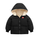 Qunq Toddler Girls Winter Coat Thick Warm Cotton-Padded Baby Boys Outerwear   Hooded Zipper Children Kids Puffer Jacket