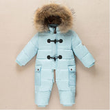 RUSSIA 2018 Winter jumpsuit Children's down feather climbing clothes