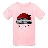 Race C JDM Tshirt Daughter 100% Cotton boys girls Short Sleeve T Shirts For Baby Co 4T-8T T-Shirt