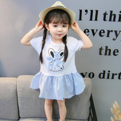 Retail 2018 Summer New Children's clothing summer   girls small fresh fashion baby girl clothes kids dresses for girls