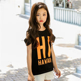 Retail Brand 2018 New Young Girls Tshirt Child Clothing Childrens Tops Summer Clothes Short Sleeve Tee Blouse Shirts 8-15YRS