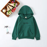 Hot Sales 2018 Spring Autumn Children's Letter Printed Long Sleeve Hooded Hoodies Casual Girls Boys Clothes Kids Tops