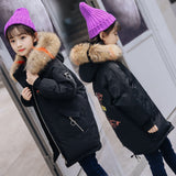Russia Winter Coats for Kids Boy girl clothes Outwe Down Jacket Snow We Parka real Fur Coll Thick Warm Children Overcoat