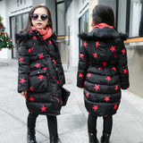 Russian Winter Thick Warm Baby Girl Winter Children Duck Down Coats Jacket With Fur Hood Child Parkas Winter Jacket