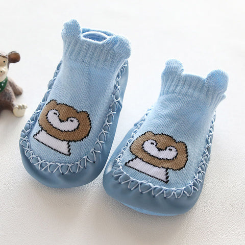 Baby Socks with rubber soles Anti Slip Baby Girls Boys Socks Cotton Cute Cartoon Casual Baby Stuff Newborn Clothes